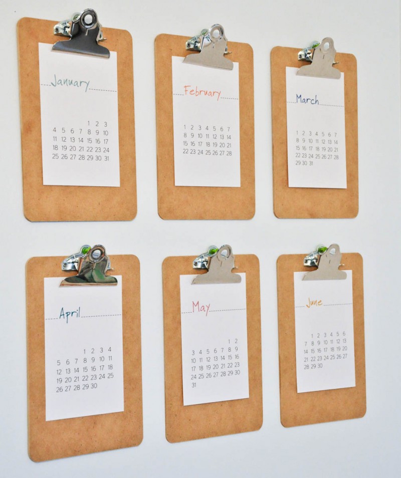 mini calendars color (3 of 1) - telafante