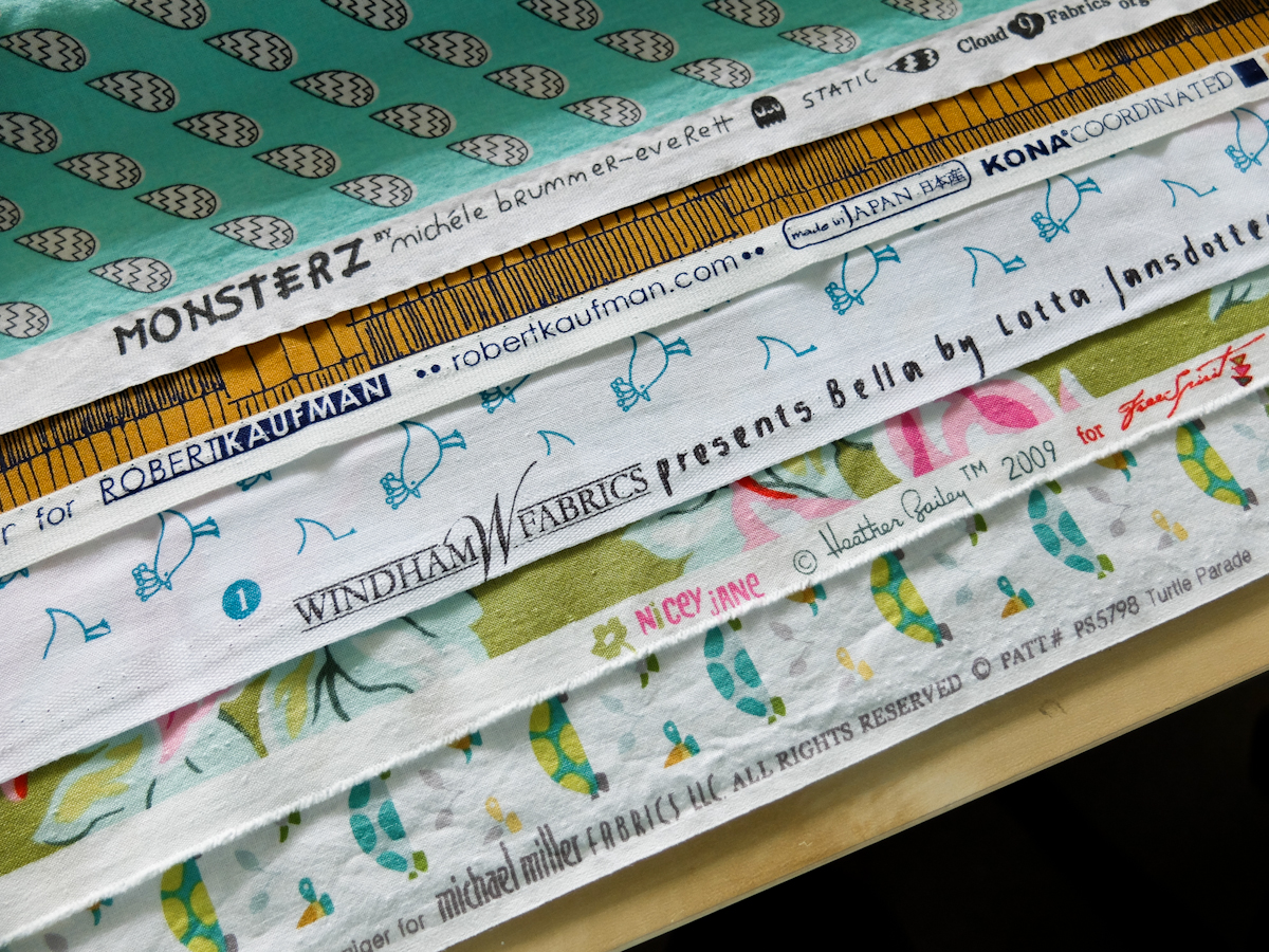 Learn to Sew Selvedge, Grain and Bias telafante